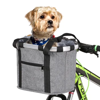 Сумка для велосипедной корзины, сумки для горных велосипедов, передняя сумка для велосипеда, переноска для домашних животных, велосипедная рама с верхней трубкой, передняя сумка для переноски, алюминиевый сплав