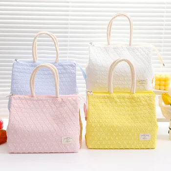 Сумка-тоут, изолированная сумка, детская сумка для ланча, сумка для ланча большой емкости, Рабочая сумка для ланча, Студенческая сумка для ланча, сумка для свежей мамы, Macaron