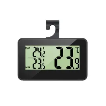 Термометр для холодильника с ЖК-экраном, Прецизионный цифровой термометр, измеритель температуры, Кухонные инструменты и гаджеты с крючком -20-60