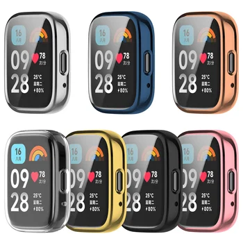 ТПУ Мягкий Силиконовый Чехол Стекло Для Redmi Watch 3 Активный Смарт-Ремешок Для Часов Защитная Крышка Экрана Xiaomi Redmi Watch 3 3 Lite