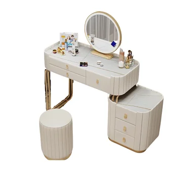 Туалетный столик, современный Туалетный столик, Светодиодный Mirros, Туалетный столик для спальни, доска для макияжа, украшение Meubles