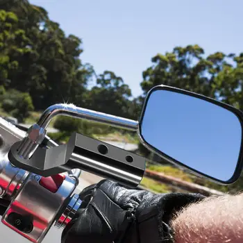 Удлинитель для крепления зеркала заднего вида на мотоцикле, Удобный, практичный, прочный, Компактный, многофункциональный, экономящий пространство Алюминий с ЧПУ