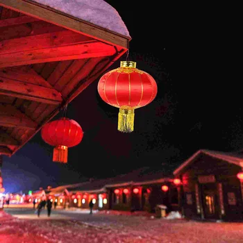 Украшения из 2 предметов, креативный Китайский фонарь, шикарный свадебный кулон, Новогодний домашний декор, ткань для вечеринки, подвесной фестиваль