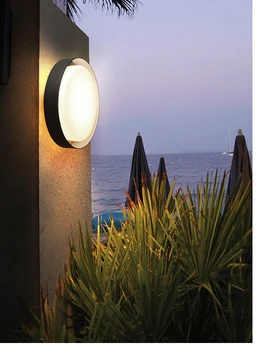 Уличный водонепроницаемый настенный светильник, балконный настенный светильник, современная и минималистичная терраса, садовый светильник, уличный настенный светильник для виллы