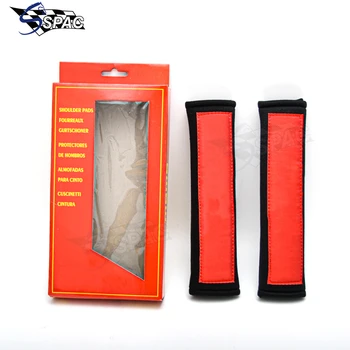 Универсальная 1 пара Комплектов плечевых накладок для ремней безопасности гоночного автомобиля Чехол для ремня безопасности Накладки для ремней безопасности