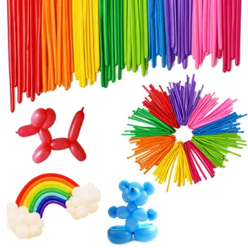 Фестиваль детских игрушек Magic Air Ballooon, Латексные скручивающиеся воздушные шары, свадебные украшения, вечеринка, 200 шт. длинных воздушных шаров, День рождения