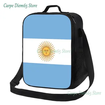 Флаг Аргентины, изолированные пакеты для ланча для пикника на открытом воздухе, Герметичный термоохладитель, ланч-бокс для женщин и детей