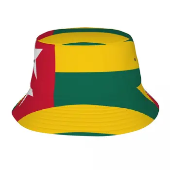 Флаг Того, панама, Рыбацкая шляпа, складная женская Мужская солнцезащитная кепка-козырек