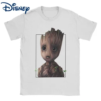 Футболка Groot Marvel Guardians Of The Galaxy, мужские и женские хлопковые футболки с круглым вырезом, футболки с коротким рукавом, оригинальные топы