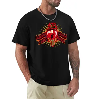 Футболка с логотипом Shawn Michaels Heartbreak, летняя одежда, футболки больших размеров, мужская футболка с рисунком