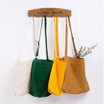 Холщовая сумка через плечо с регулируемым пользовательским рисунком, сделанная своими руками, разноцветная повседневная сумка через плечо для женщин