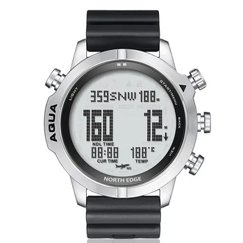Цифровые часы для подводного плавания для мужчин, часы для подводного компьютера, часы для подводного плавания, мужские наручные часы с компасом, высотомером, барометром