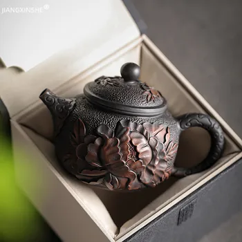 Чайник ручной работы из фиолетовой керамики Qingxi, бытовой Большой керамический чайник, чайный сервиз Кунг-фу, разделитель для чайной церемонии
