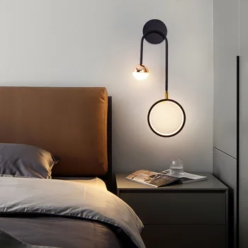 черный настенный бра-фонарь, настенные бра со светодиодной аппликацией, настенные светильники для чтения, турецкая лампа, декор комнаты в общежитии, настенная лампа-свеча
