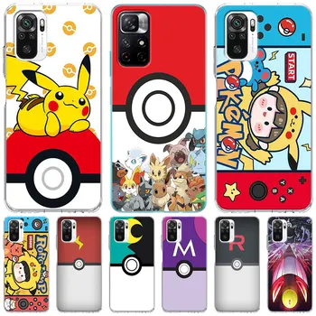 Чехол P-Pokemons Pi-K-Ka для Xiaomi Redmi Note 12 Pro Plus 10C 10 11T 5G 11S 8 11 9T 9C 9 9A 9S 10S 8T Силиконовый Прозрачный Чехол Для Телефона