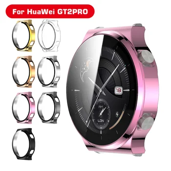 Чехол-накладка для часов Huawei Watch GT 2 Pro, защитный бампер для ПК с закаленным стеклом, полноэкранная защитная пленка для Huawei GT2 Pro