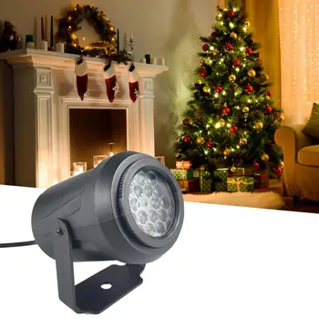 Электронный компонентный светодиодный проектор в виде снежинки Энергосберегающий глянцевый Праздничный Рождественский светодиодный проектор в виде снежинки для вечеринки