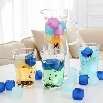Японские креативные кубики льда съедобного качества, не тающие, пригодные для вторичной переработки, 10 шт. кубиков льда для замороженных напитков